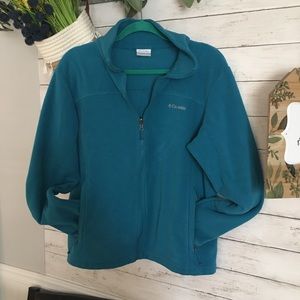 Columbia Interchange ZIP-up Fleece Sz XL Teal